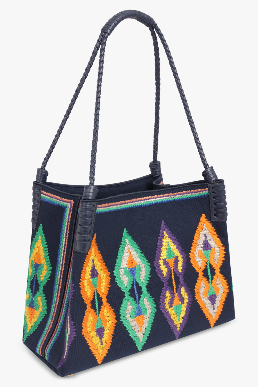 ETRO BAGS PATTERN / Navy Blue Medium Libra Shopping Tote | Navy Blue