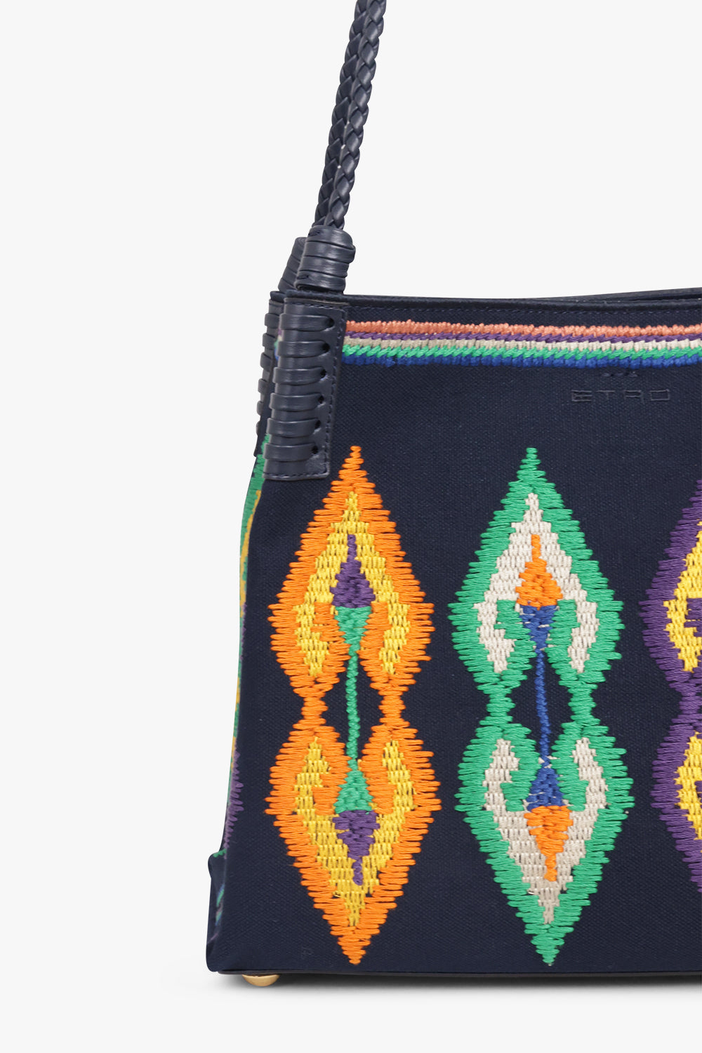 ETRO BAGS PATTERN / Navy Blue Medium Libra Shopping Tote | Navy Blue