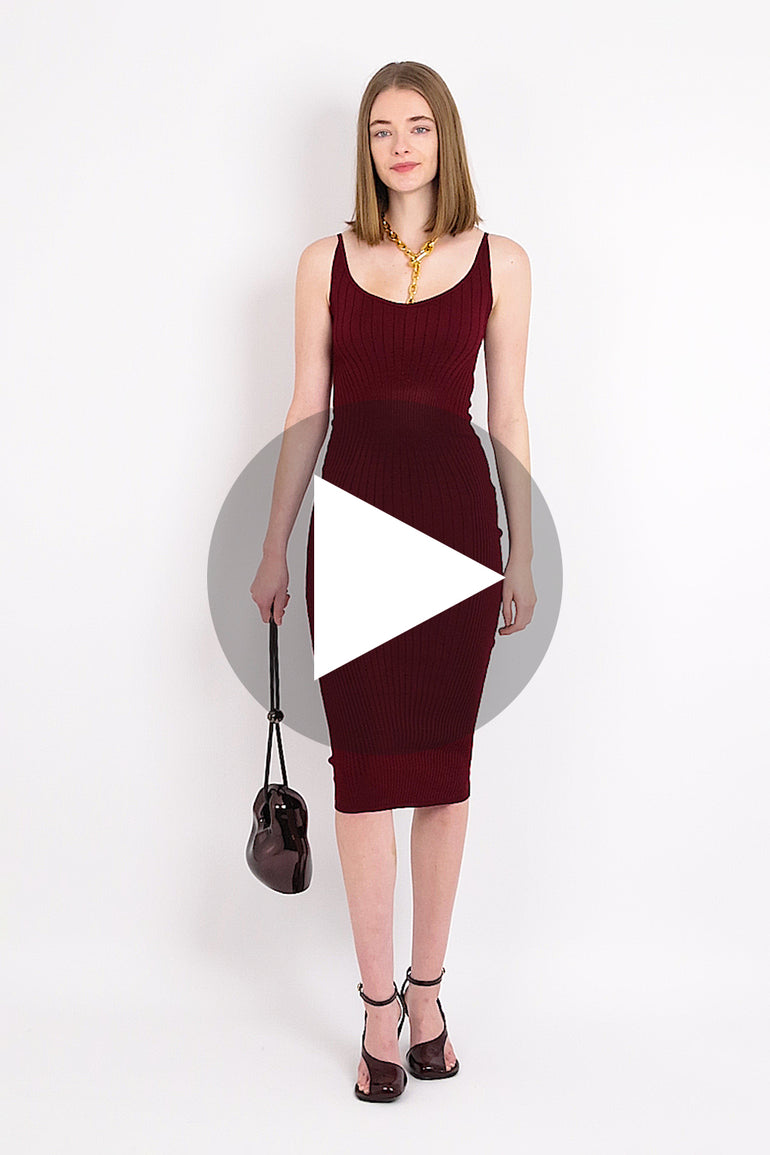Sculpting Knit S/Less Midi Dress | Vampire Red Parlour X Sculpting Knit S/Less Midi Dress | Vampire Red Parlour X