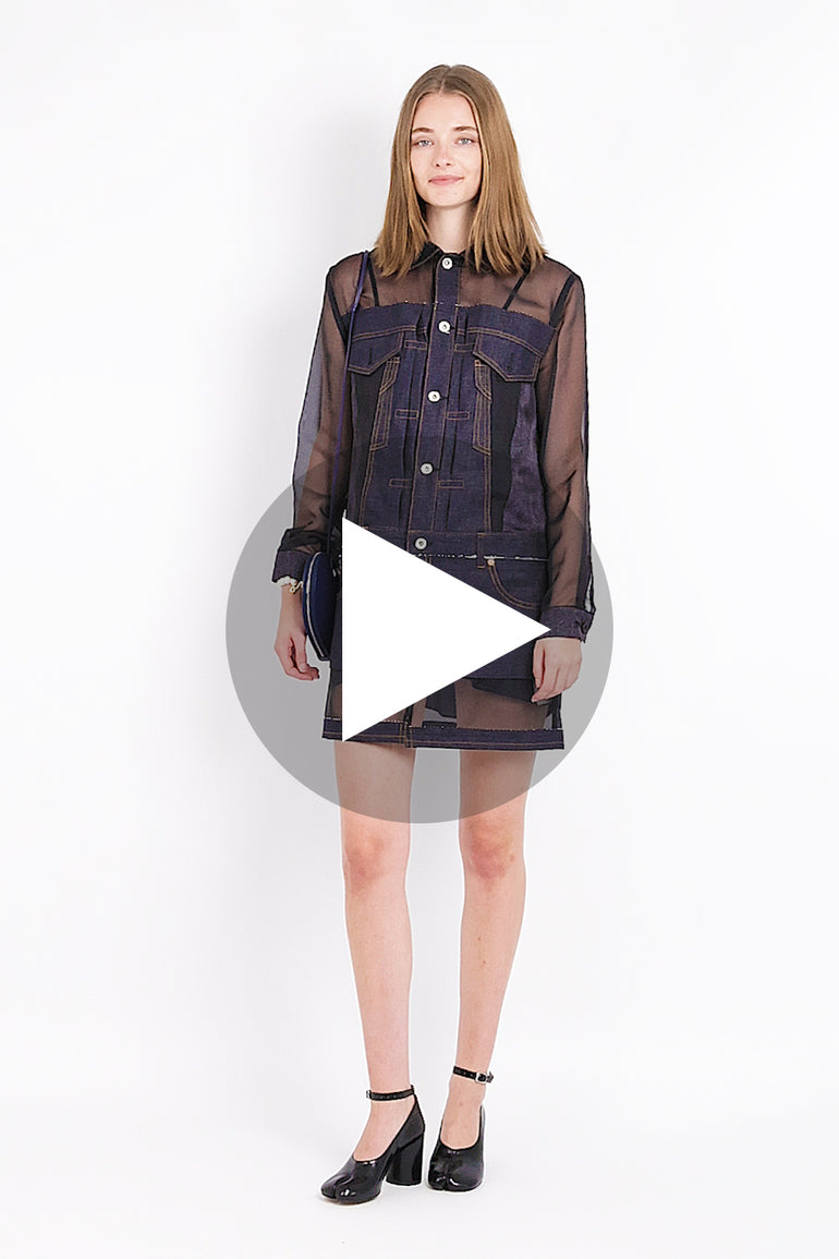 Sheer X Denim L/S Shirt Dress | Indigo Parlour X Sheer X Denim L/S Shirt Dress | Indigo Parlour X