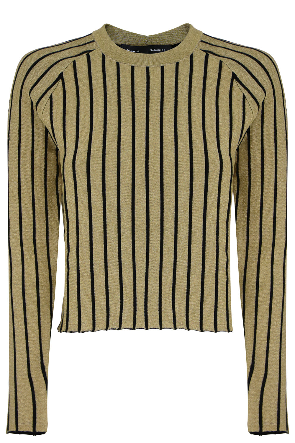 PROENZA SCHOULER RTW METALLIC SWEATER GOLD