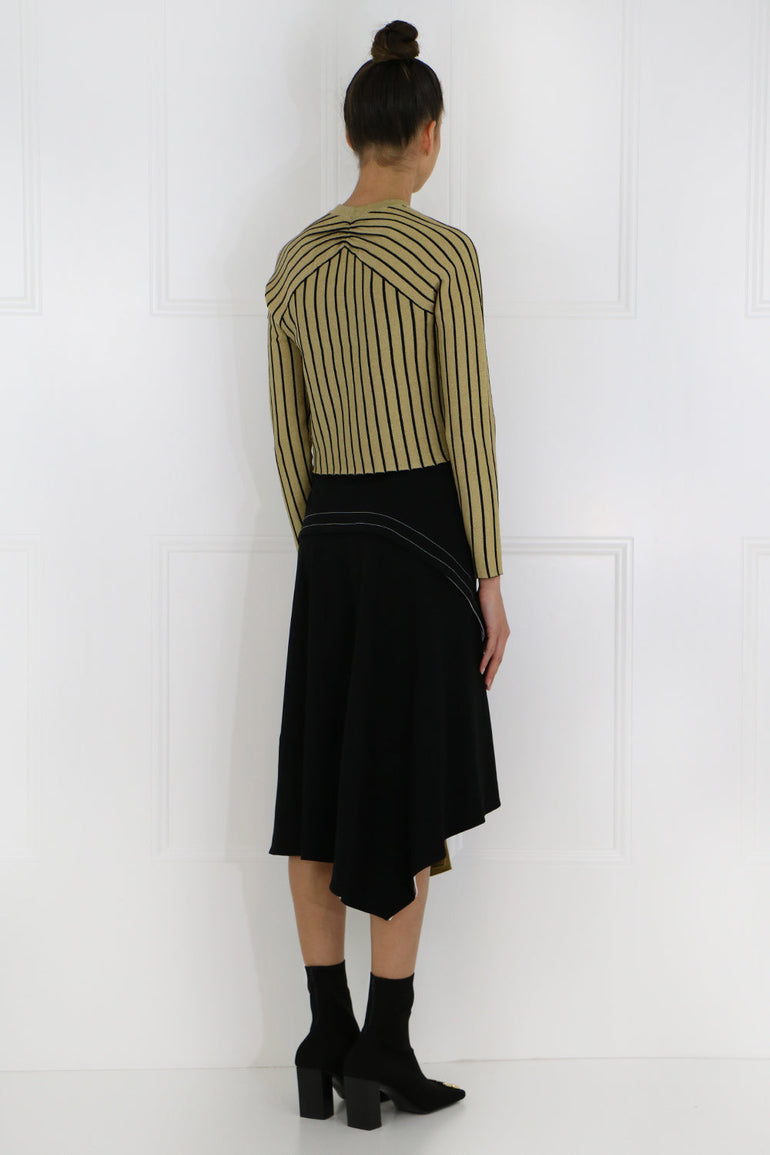 PROENZA SCHOULER RTW METALLIC SWEATER GOLD