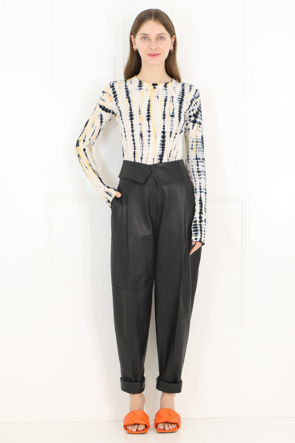PROENZA SCHOULER RTW TIE DYE T-SHIRT L/S NUDE