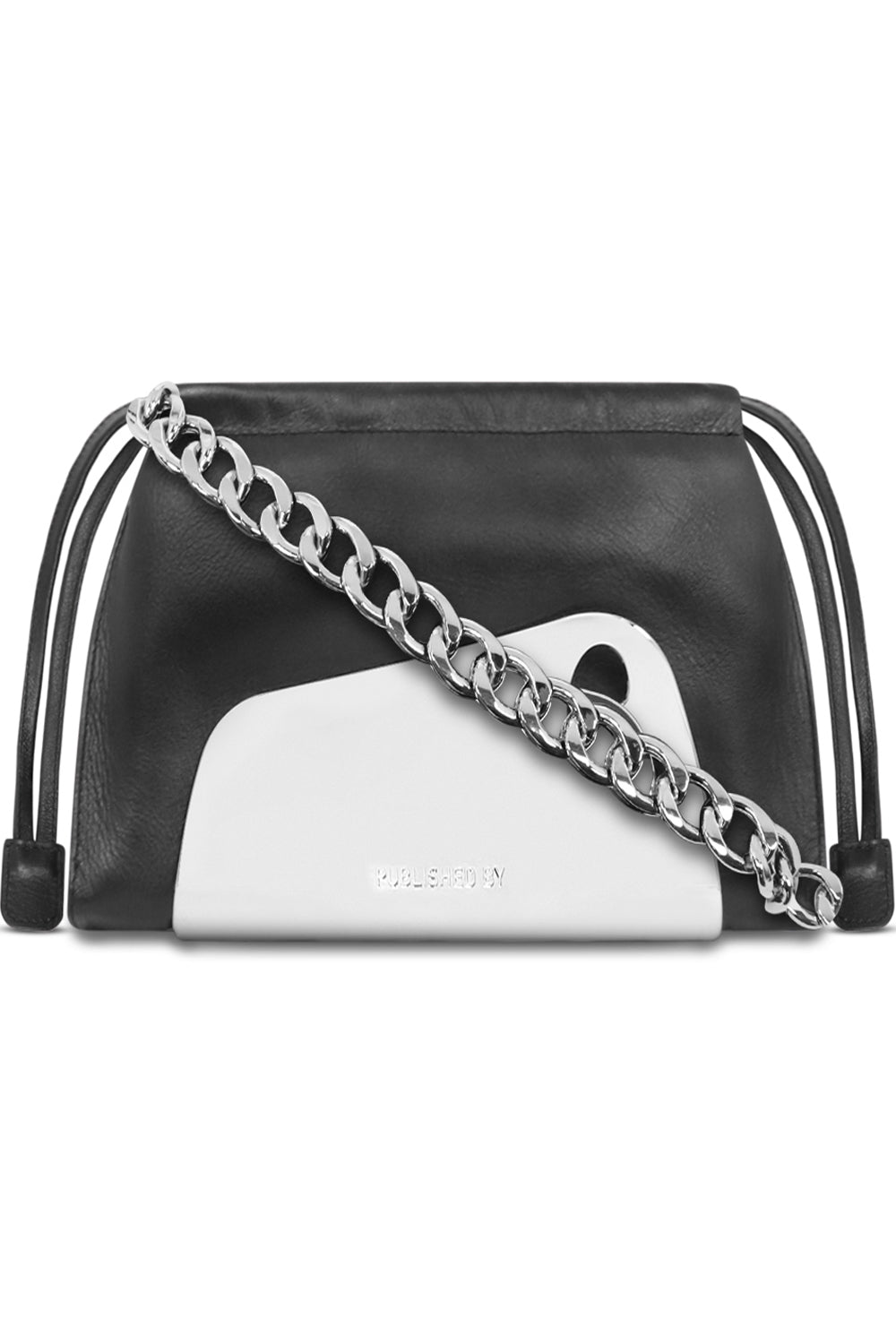 PUBLISHED BY BAGS MULTI THREE STRAP POUCH BAG | METAL CHROME/LEATHER