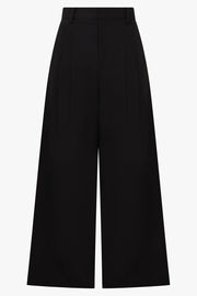 ROSIE ASSOULIN RTW Wide Leg Pleat Pant | Black