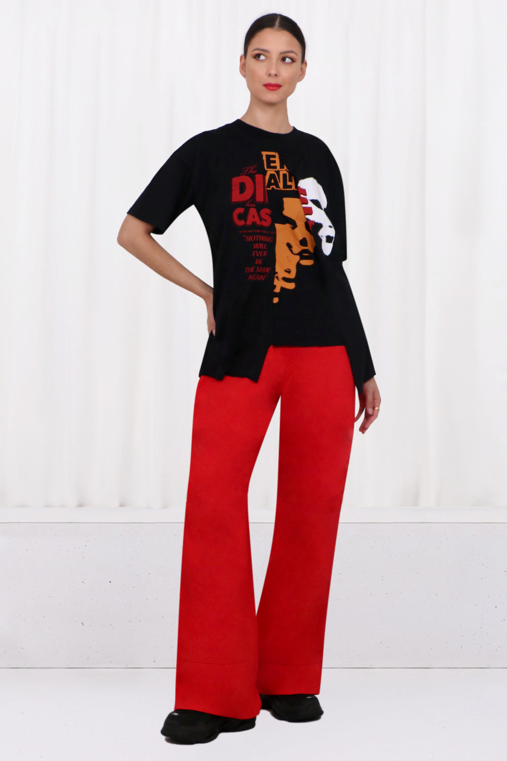 RAF SIMONS PANTS BIG DENIM PANT | RED