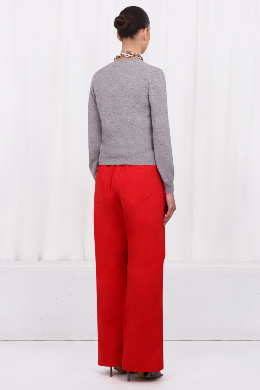 RAF SIMONS PANTS BIG DENIM PANT | RED