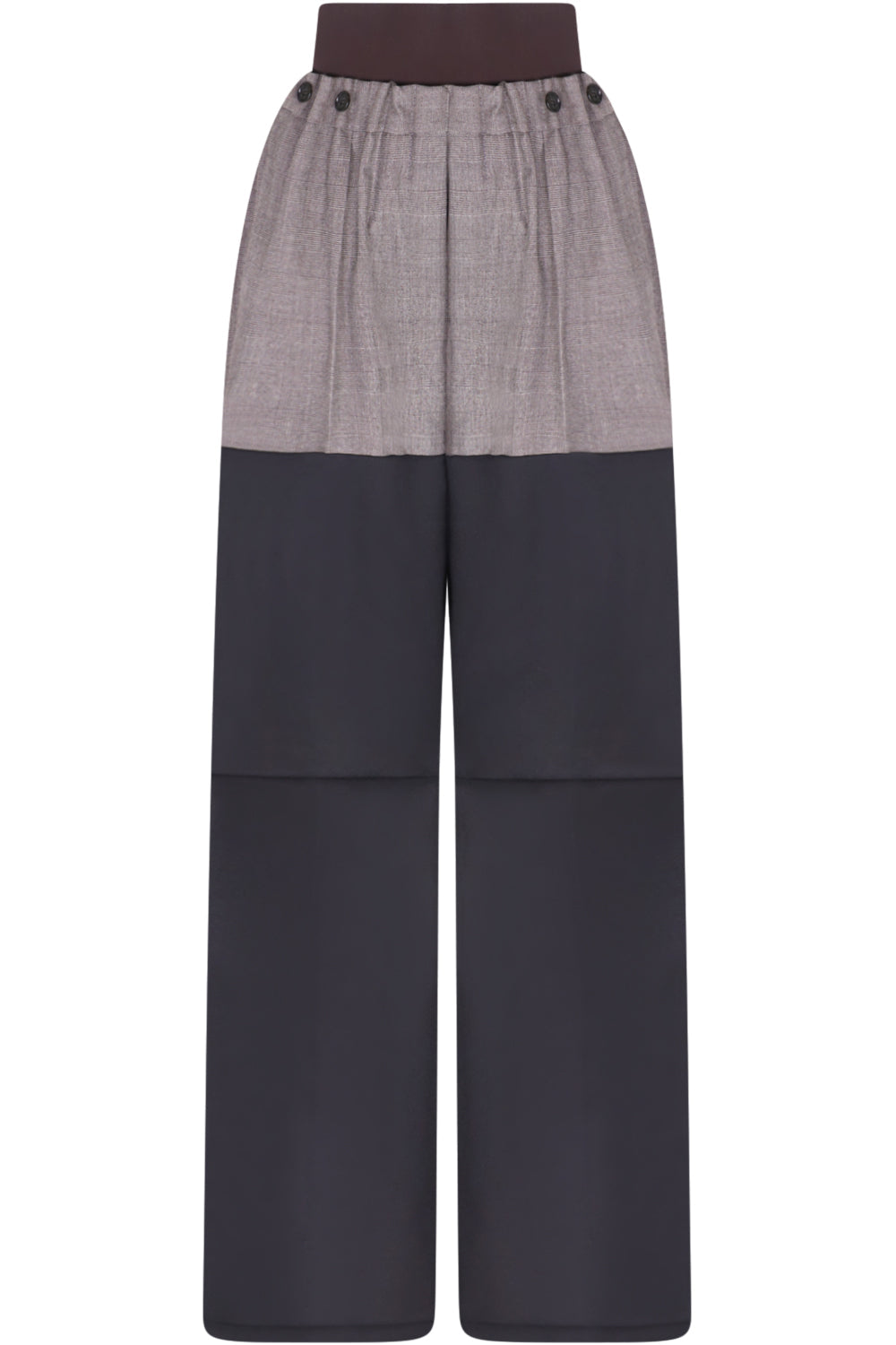 RAF SIMONS RTW CONTRAST LEG BIG PANT | BROWN