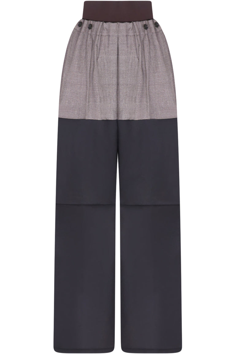 RAF SIMONS RTW CONTRAST LEG BIG PANT | BROWN