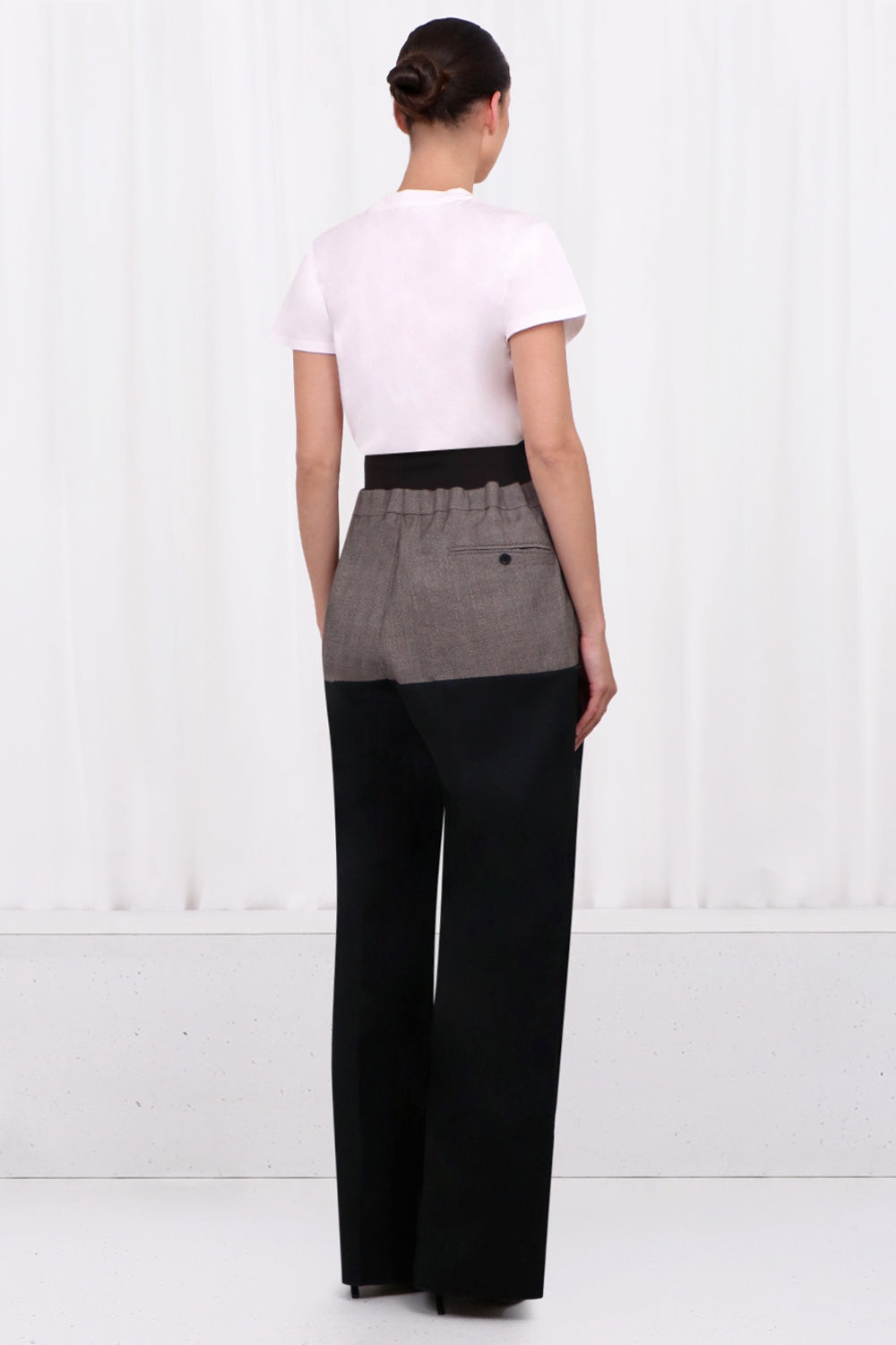 RAF SIMONS RTW CONTRAST LEG BIG PANT | BROWN