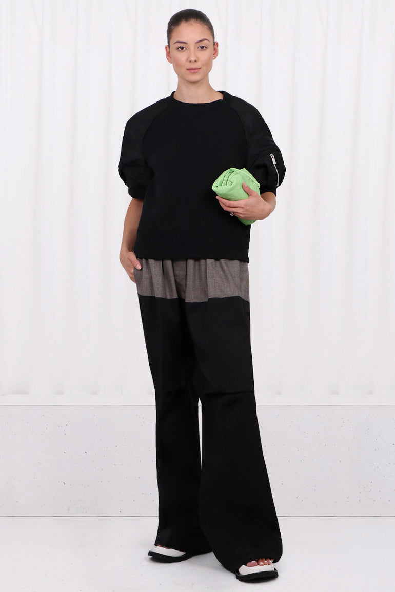 RAF SIMONS RTW CONTRAST LEG BIG PANT | BROWN