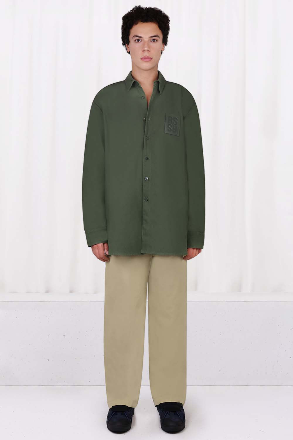 RAF SIMONS RTW DENIM SHIRT | KHAKI