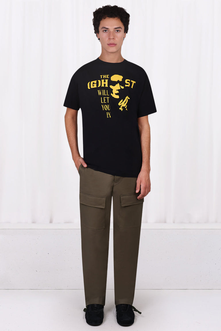 RAF SIMONS T-SHIRTS BIG FIT T-SHIRT WITH GHOST PRINT