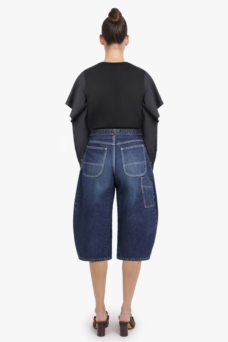 SACAI RTW L/S Top With Cowl Sleeve | Black