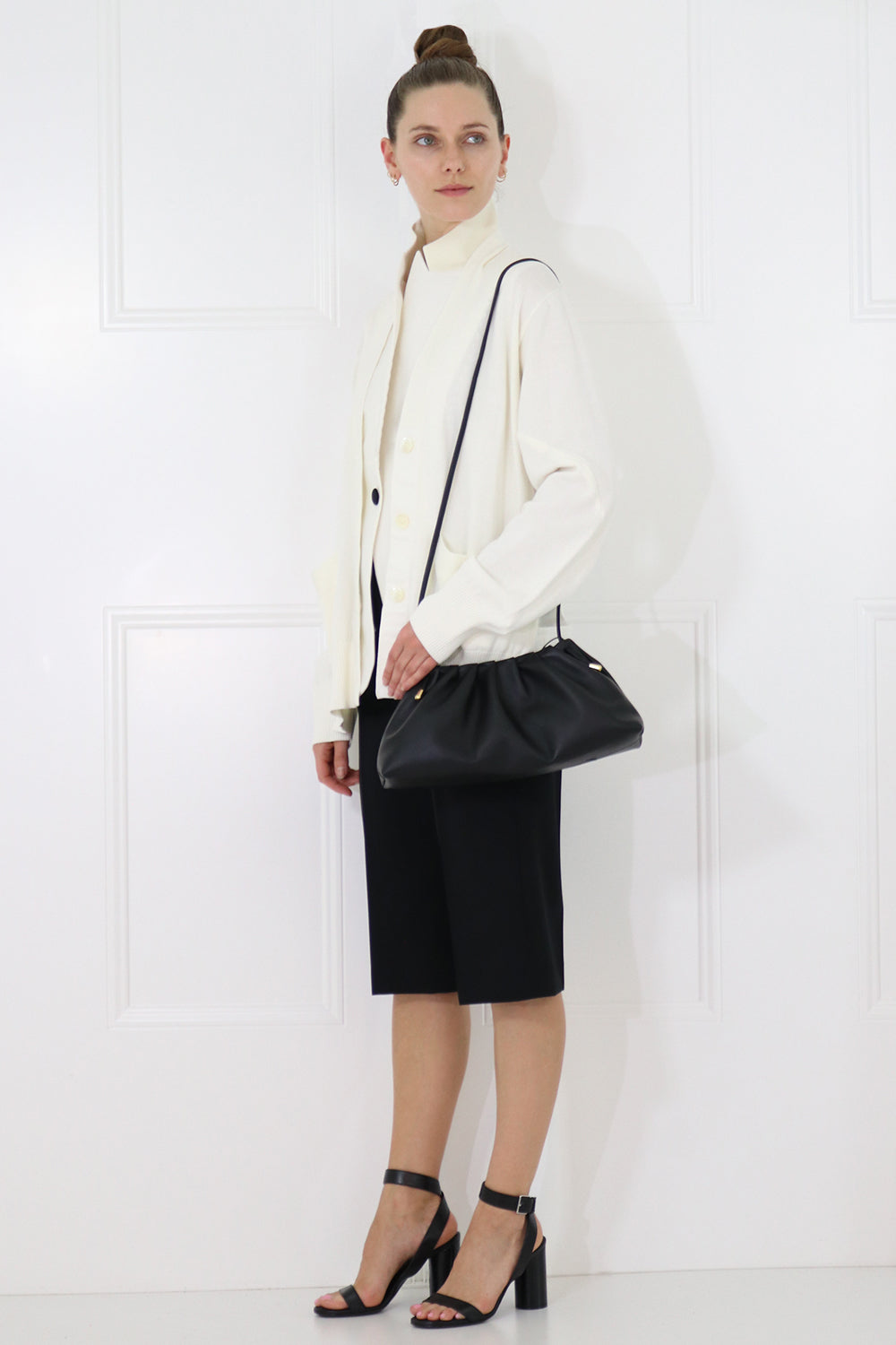 SACAI RTW CARDI-JACKET WITH SHEER BACK OFF WHITE