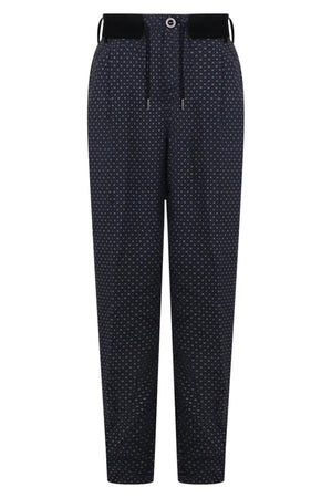 SACAI RTW KOMON PRINT PANTS | BLACK
