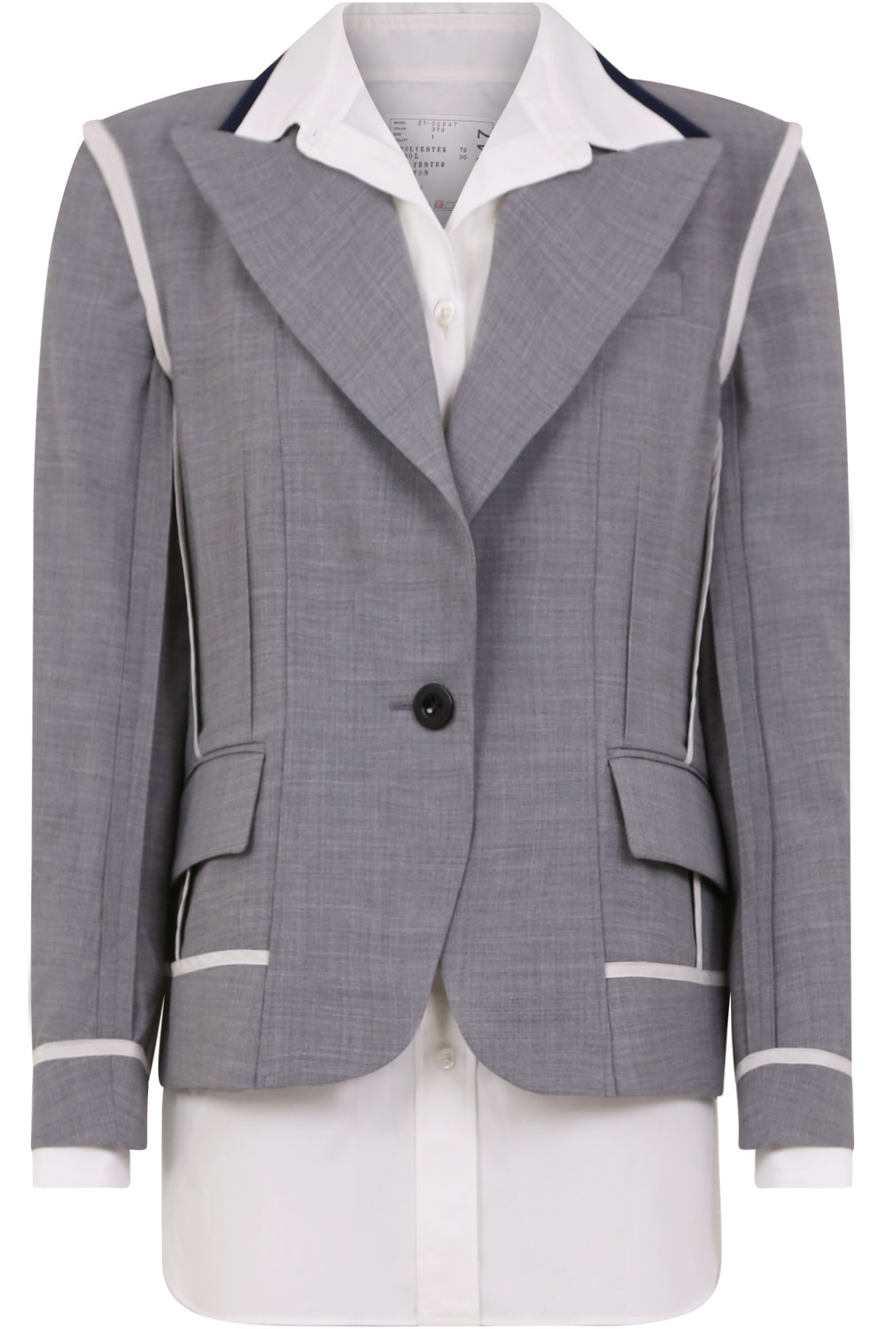 トップス SACAI Suiting Jacket 21aw sacai Suiting Jacket Black | HAVEN