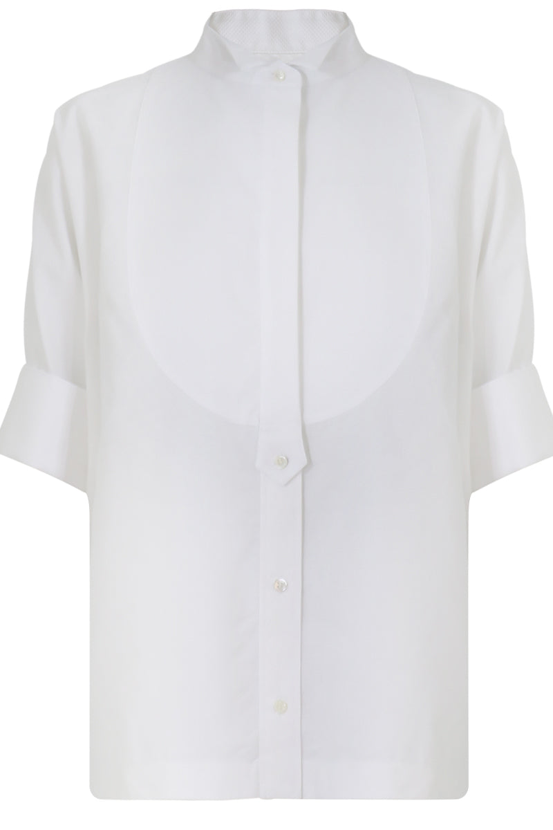 SACAI RTW OVERSIZED POPLIN SHIRT S/S WHITE
