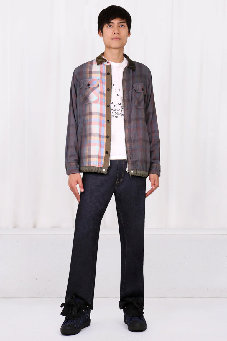 SACAI PLAID SHIRT MULTI NEW SEASON PARLOUR X ONLINE SYDNEY – Parlour X 