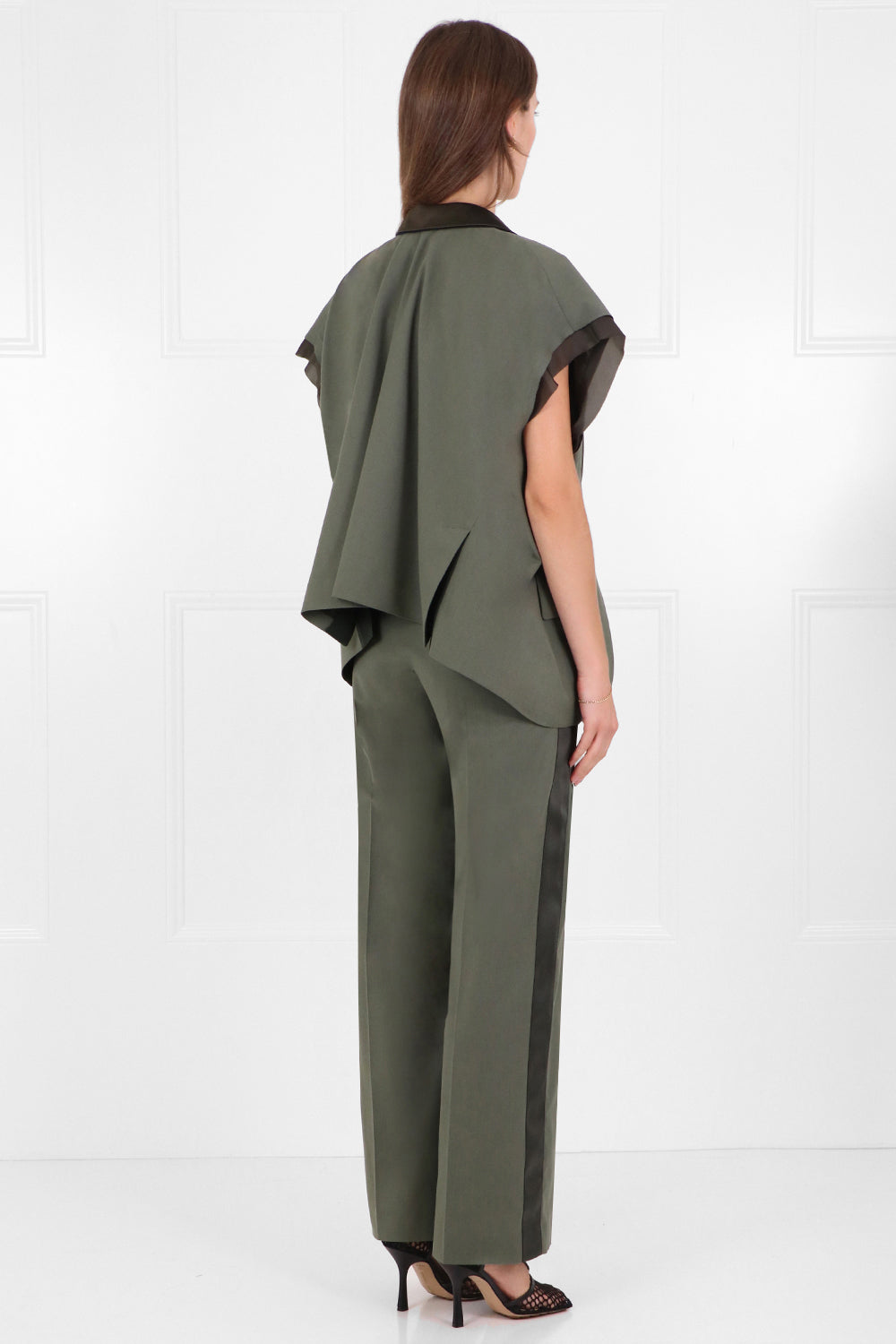SACAI RTW SUITING JACKET CAP/SL KHAKI