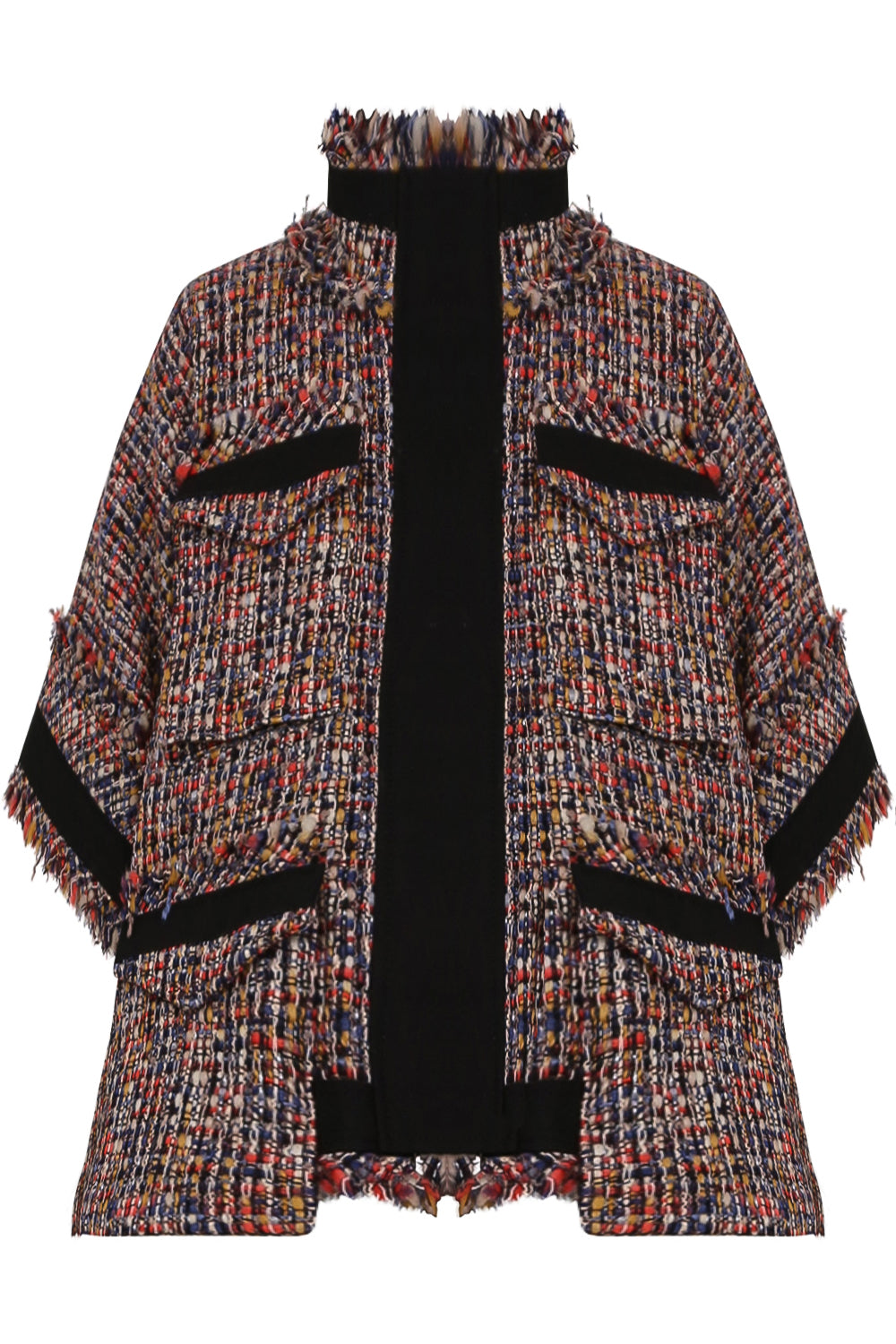 SACAI RTW TWEED OVERSIZED BLOUSE S/S MULTI