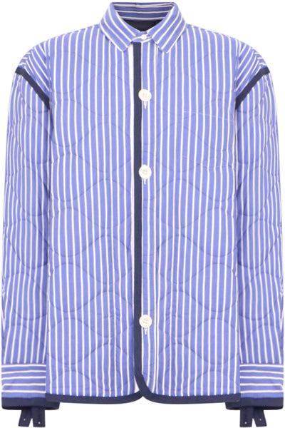 サカイ Quilted Shirt Jacket キルティング ストライプ sacai-rtw-weather-quilted-