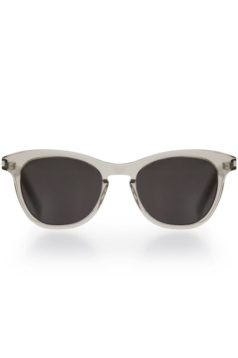 SAINT LAURENT ACCESSORIES KATE CAT EYE SUNGLASSES ECRU