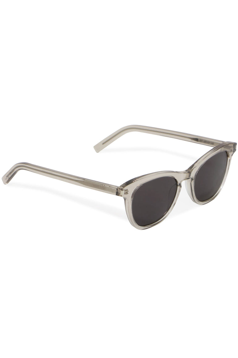 SAINT LAURENT ACCESSORIES KATE CAT EYE SUNGLASSES ECRU