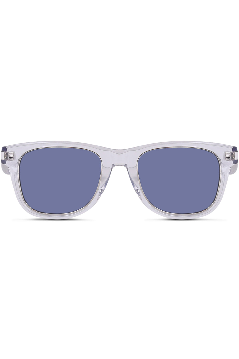 SAINT LAURENT ACCESSORIES BLUE RIM 51 SUNGLASSES | CRYSTAL SILVER BLUE