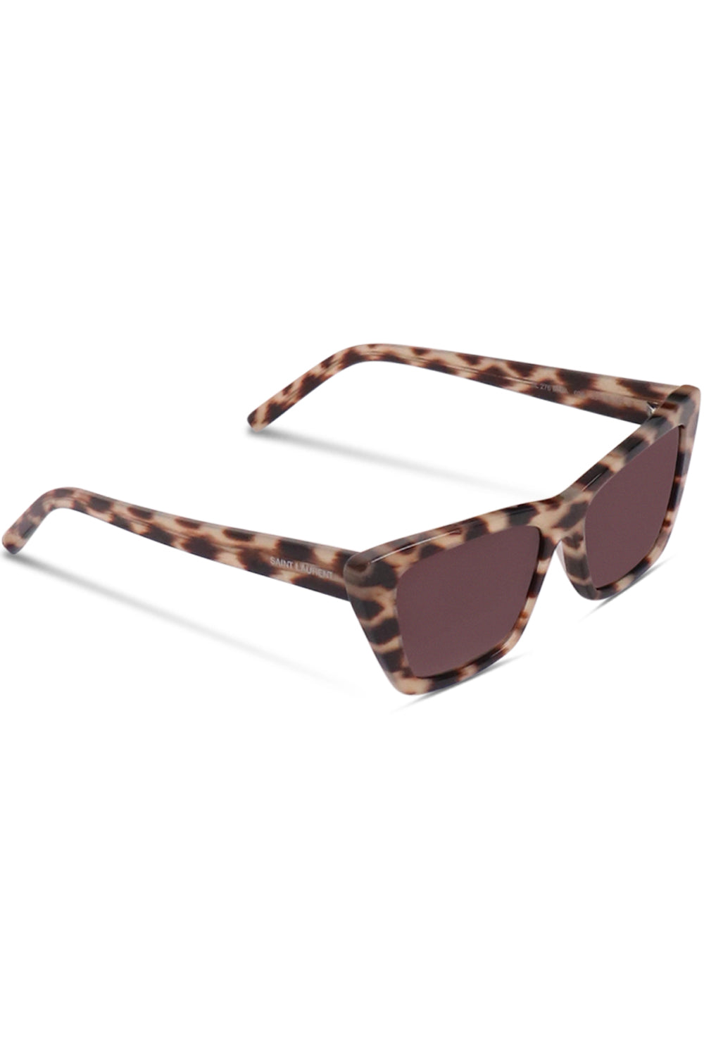 SAINT LAURENT ACCESSORIES MULTI SL 276 MICA SUNGLASSES | MILKY LEOPARD
