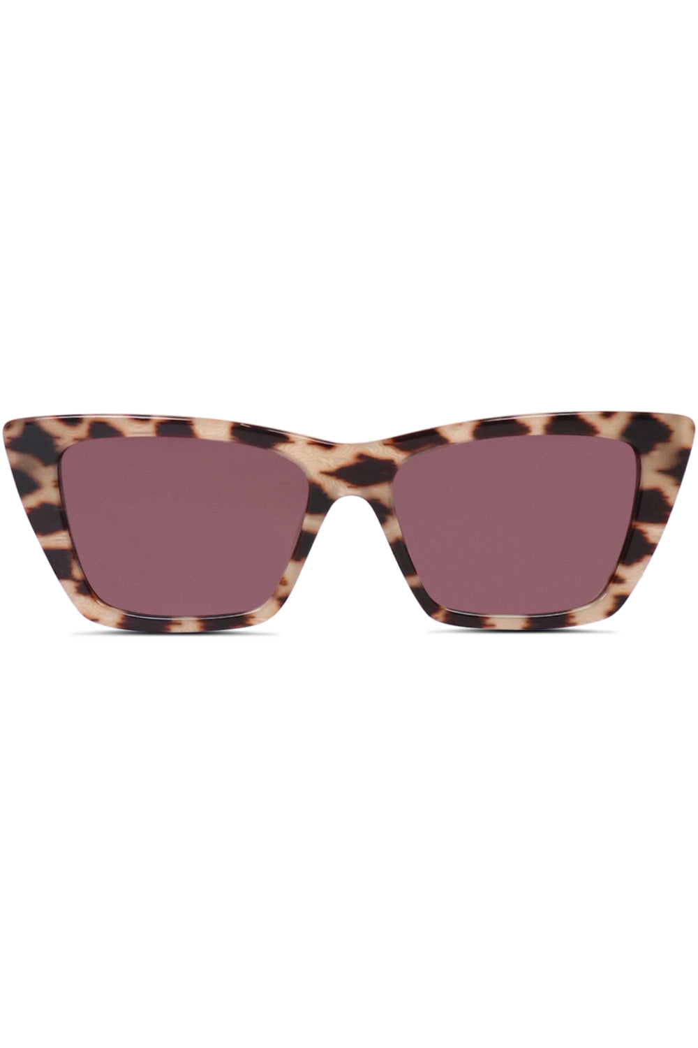 SAINT LAURENT ACCESSORIES MULTI SL 276 MICA SUNGLASSES | MILKY LEOPARD