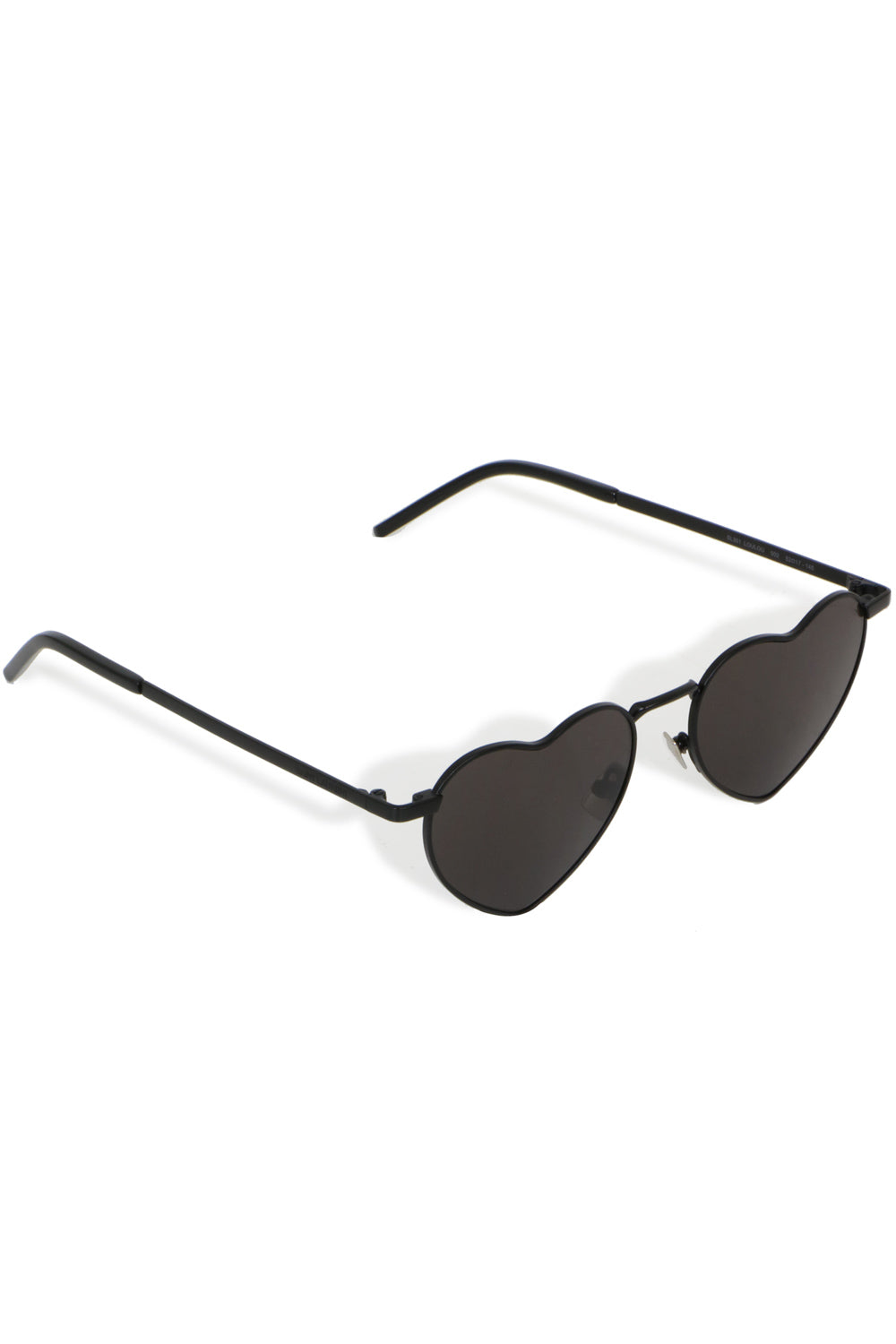 SAINT LAURENT ACCESSORIES BLACK SL 301 LOULOU GEOMETRIC METAL SUNGLASSES BLACK / BLACK