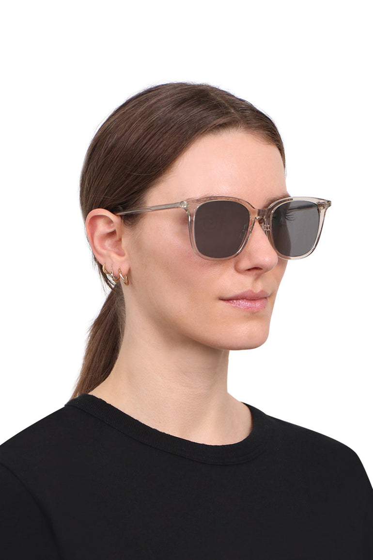 SAINT LAURENT ACCESSORIES WHITE SL 489 SUNGLASSES CREAM
