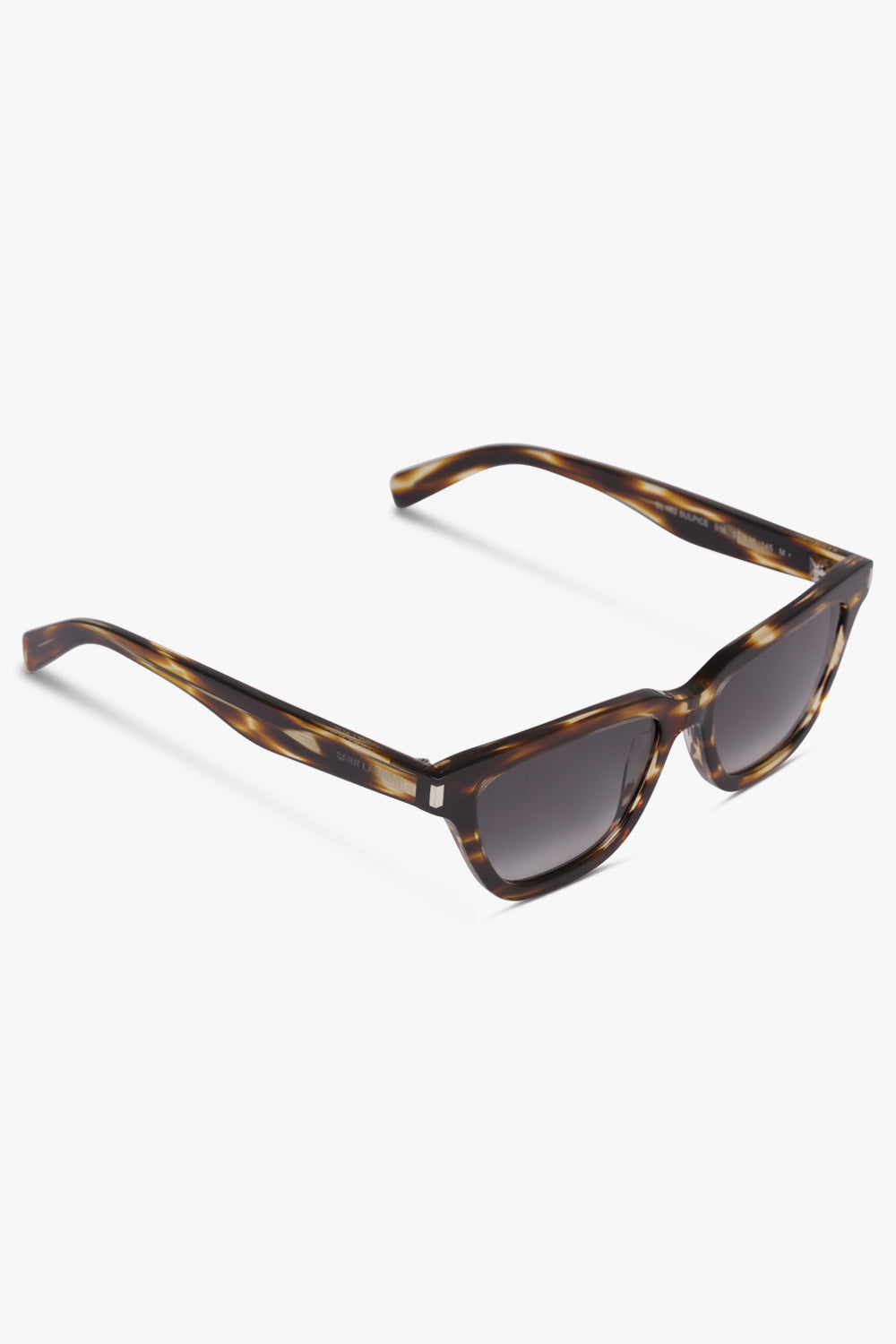 SAINT LAURENT ACCESSORIES Brown Sulpice 462 Sunglasses | Flamed Havana/Gradient Grey