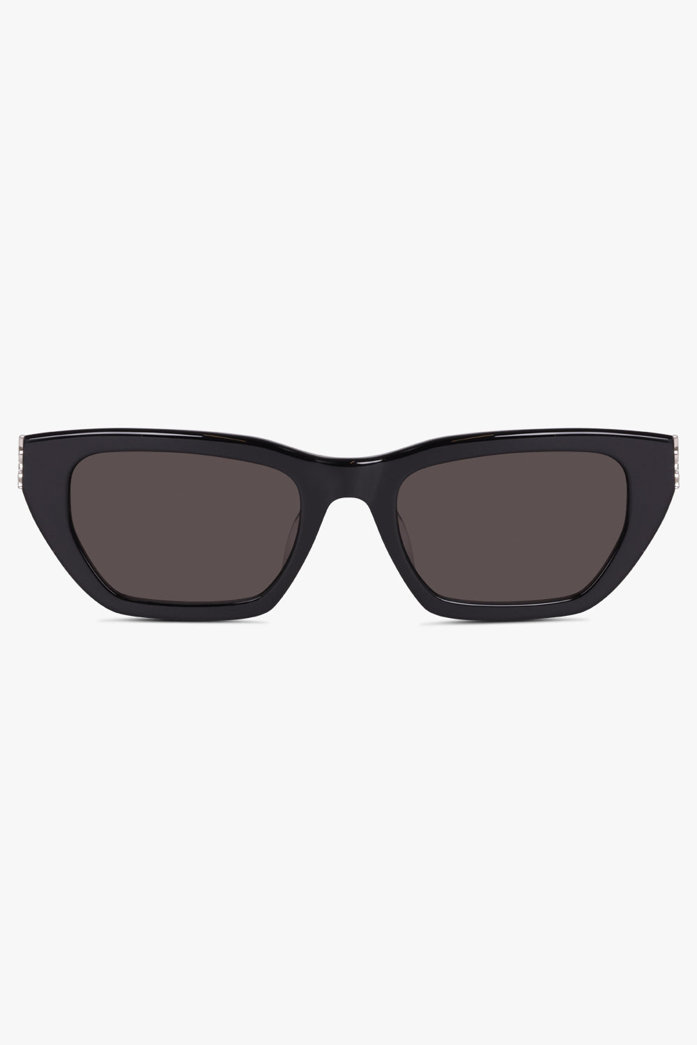 SAINT LAURENT ACCS Black 127/F Sunglasses | Black & Silver/Black