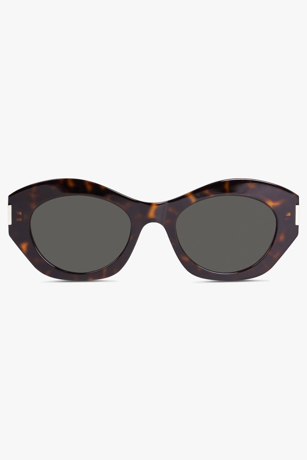SAINT LAURENT ACCS Brown 639 Sunglasses | Dark Havana/Grey