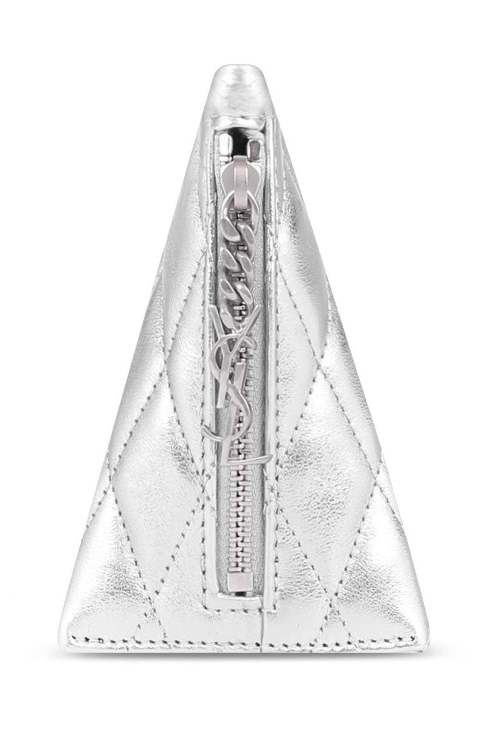 SAINT LAURENT BAGS SILVER BERLINGO CHARM POUCH ARGENTO
