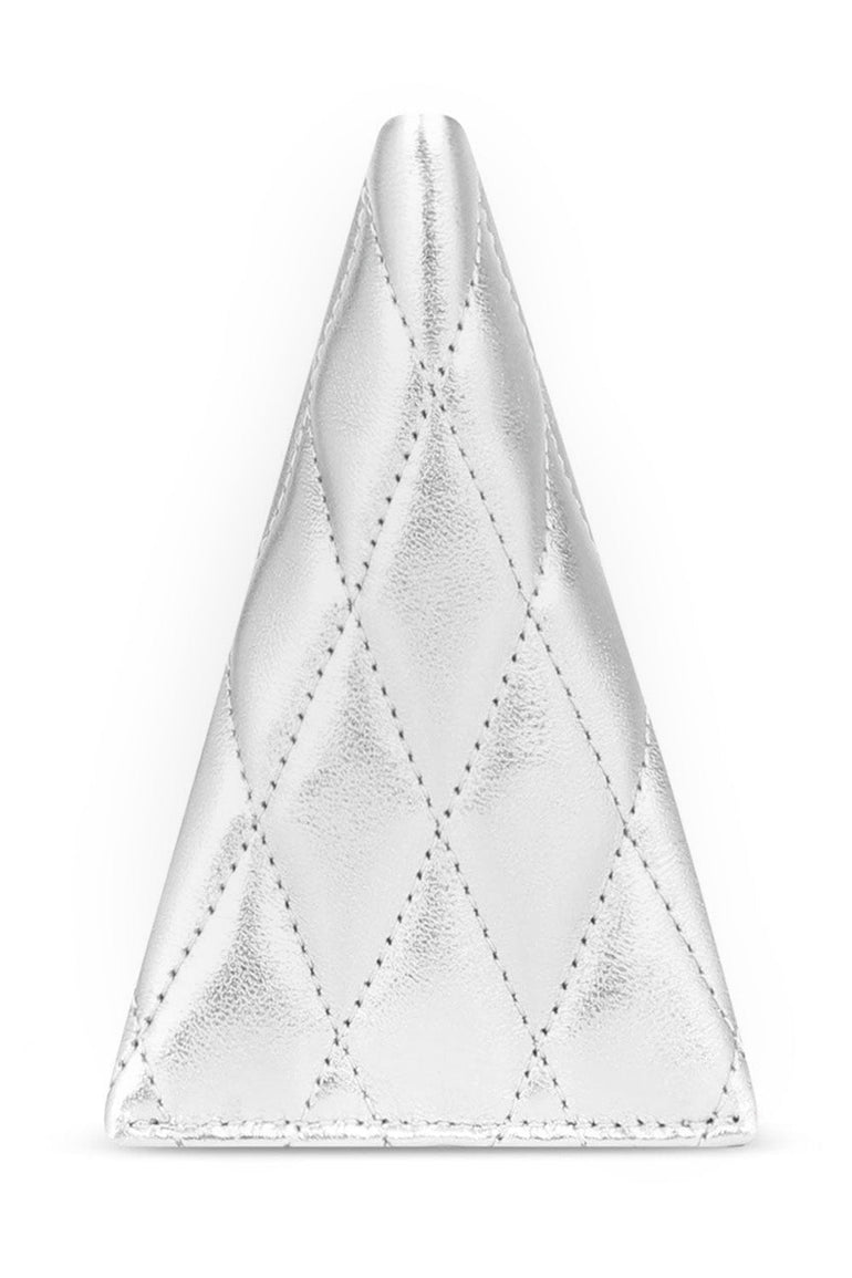 SAINT LAURENT BAGS SILVER BERLINGO CHARM POUCH ARGENTO
