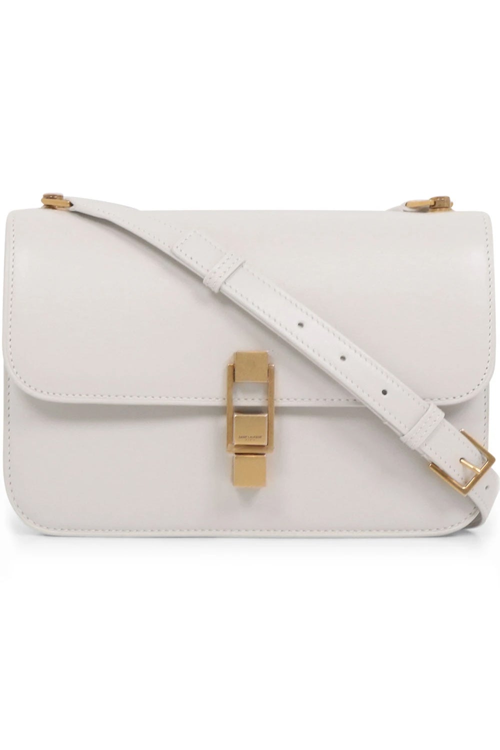 SAINT LAURENT BAGS BEIGE CARRE BOX BAG CREMA SOFT