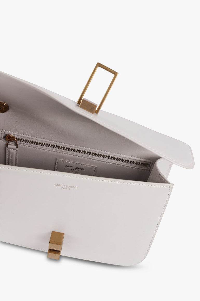 SAINT LAURENT BAGS BEIGE CARRE BOX BAG CREMA SOFT