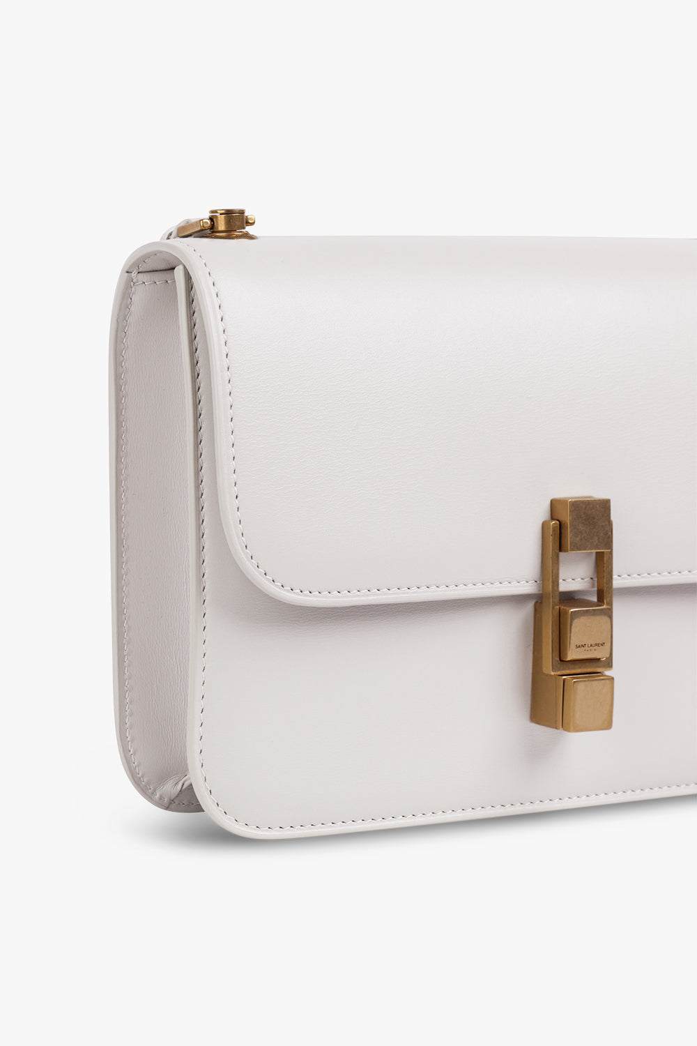 SAINT LAURENT BAGS BEIGE CARRE BOX BAG CREMA SOFT