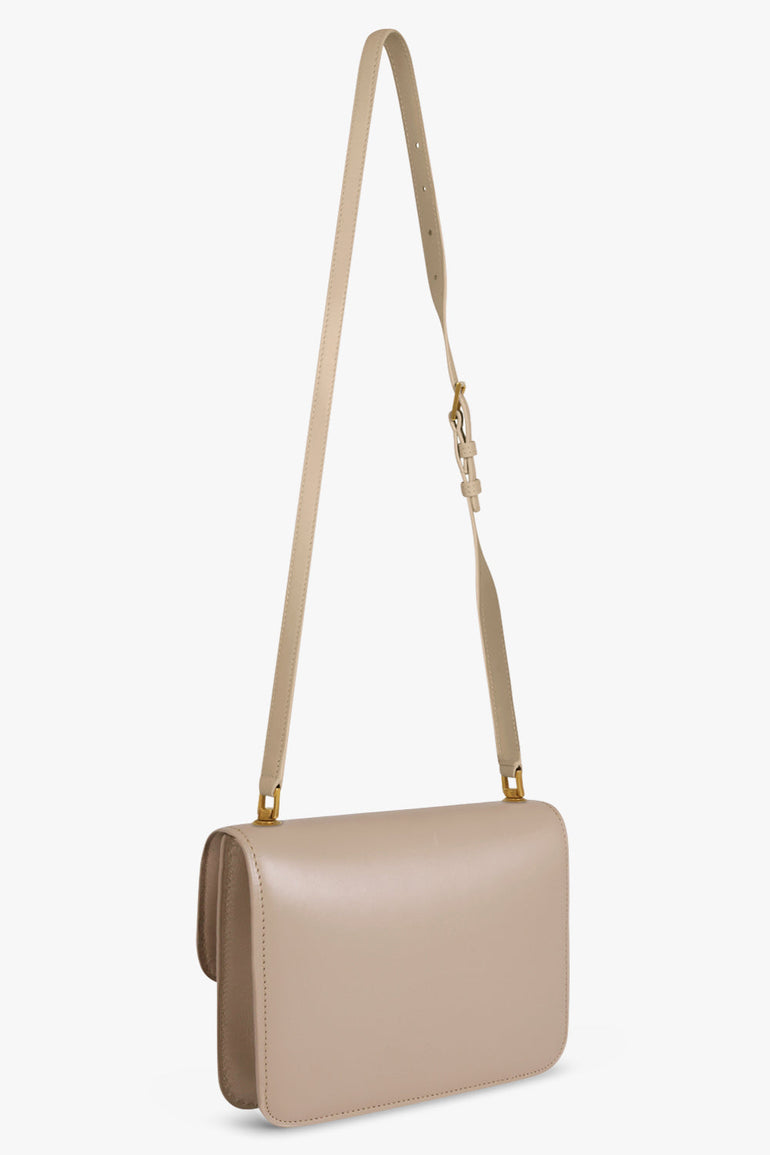 SAINT LAURENT BAGS BEIGE CARRE BOX BAG DARK BEIGE