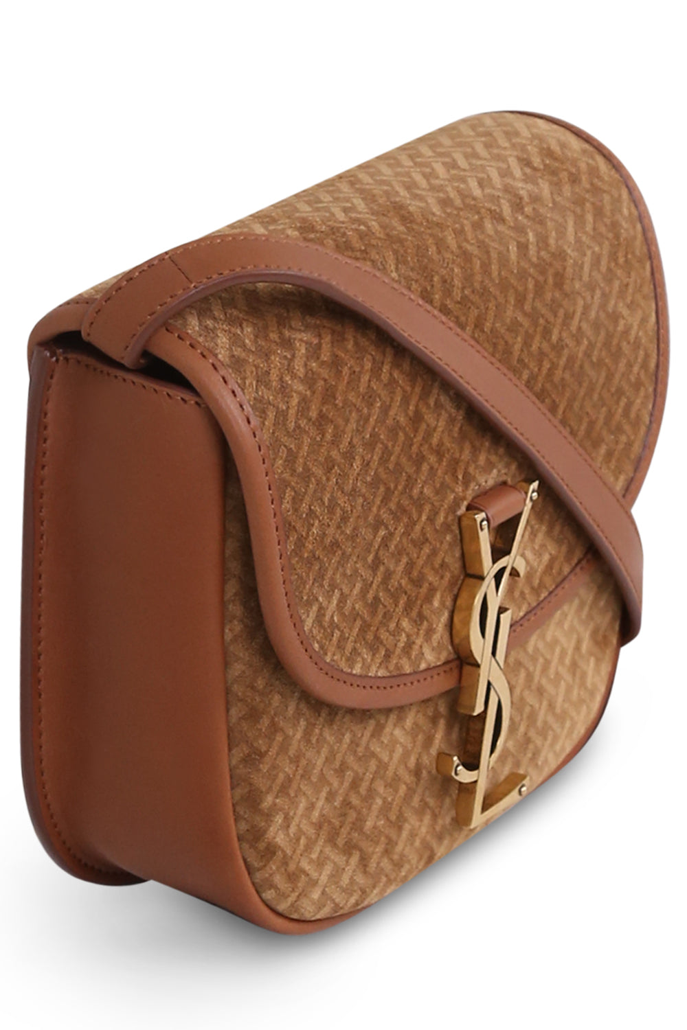 SAINT LAURENT BAGS BROWN KAIA MONOGRAMME BAG SUEDE BROWN