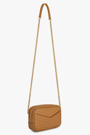 SAINT LAURENT BAGS MULTI LOU MINI QUILTED BAG | NATURAL DARK/GOLD