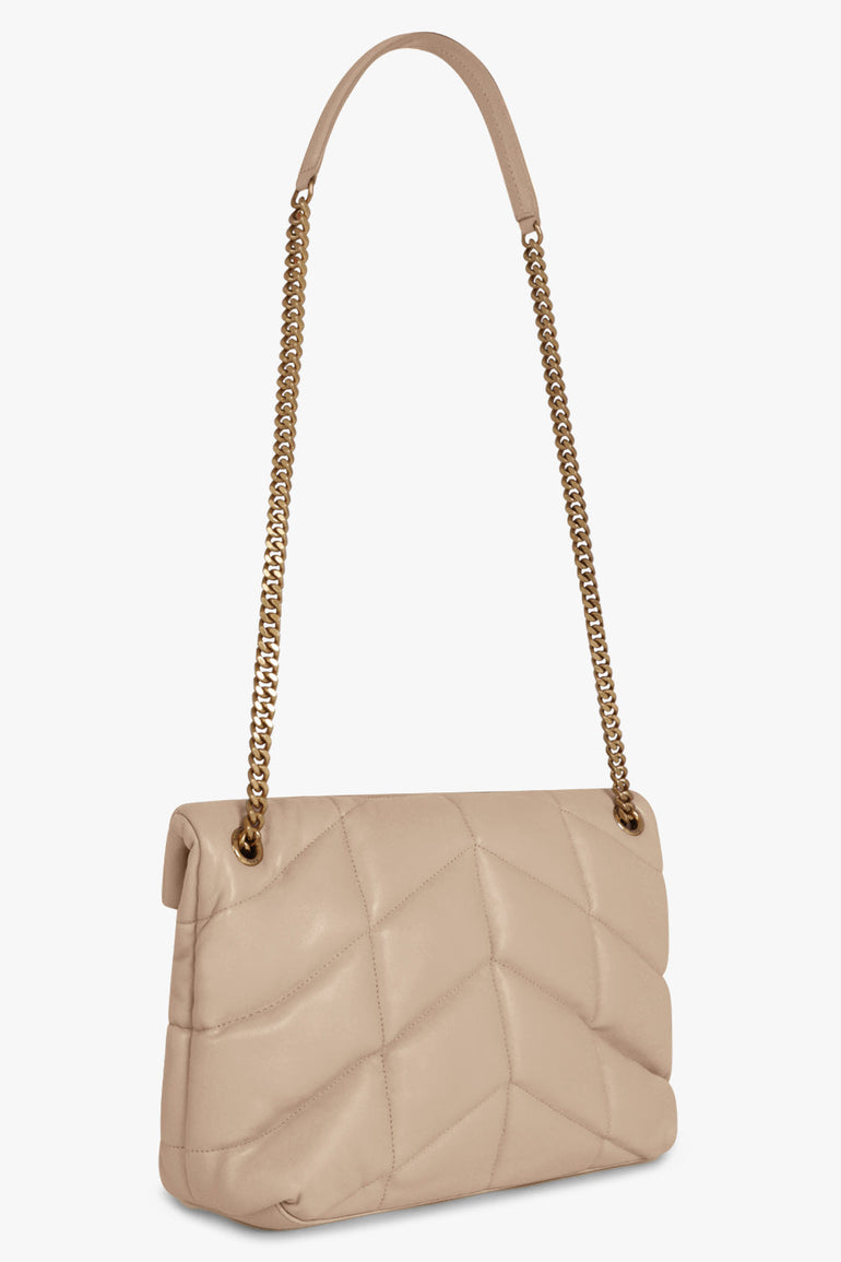 Dark Beige Ysl Medium Loulou Puffer Loulou Medium Puffer Bag Dark