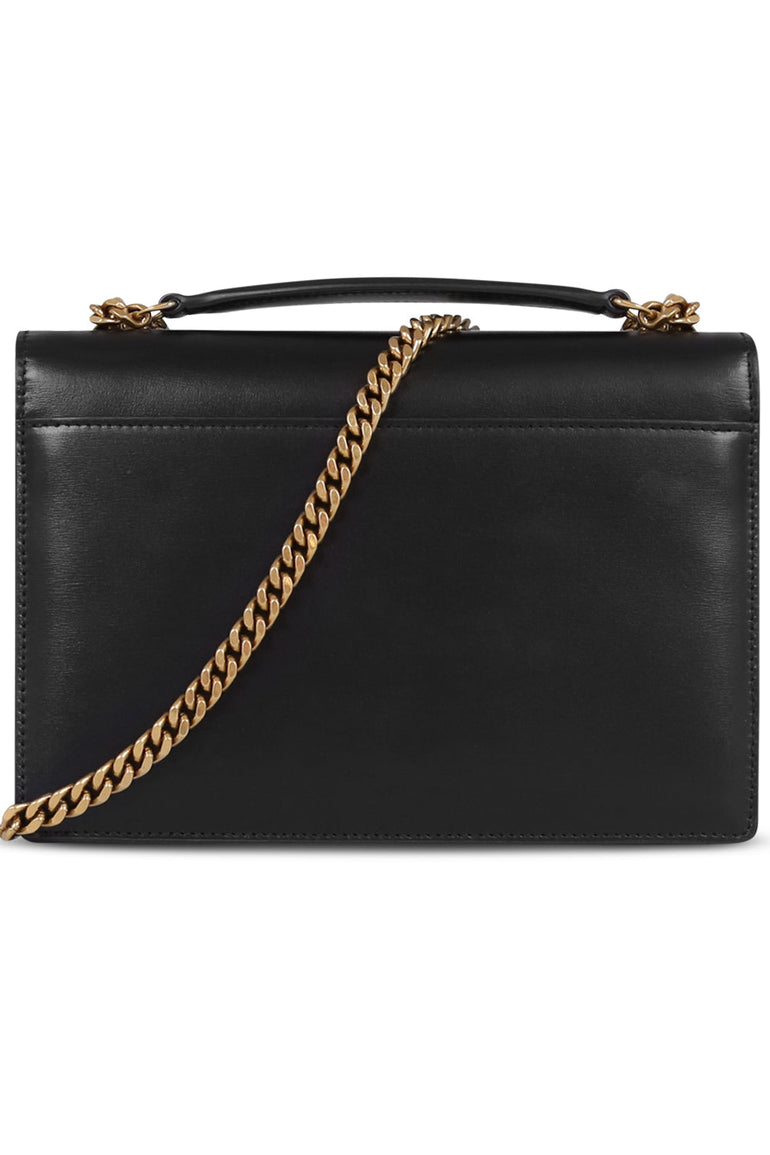 SAINT LAURENT BAGS BLACK MEDIUM SUNSET BAG WOVEN BLACK