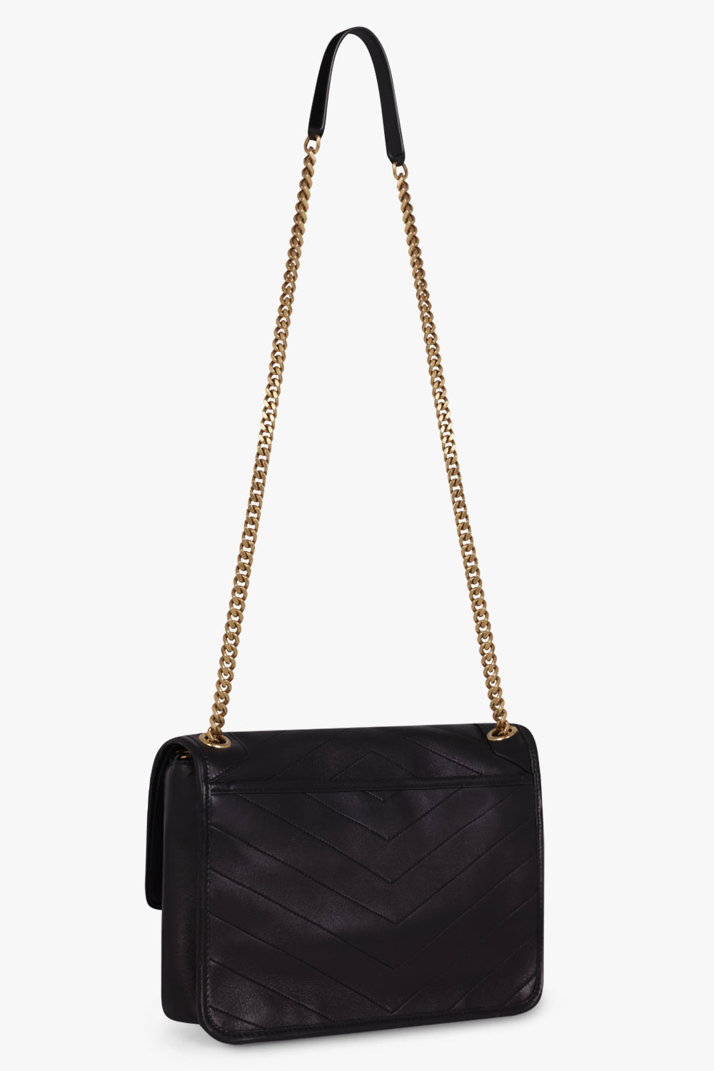 SAINT LAURENT BAGS Black NIKI MEDIUM BAG | BLACK/GOLD