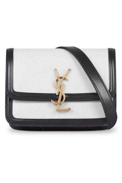 SAINT LAURENT SOLFERINO SATCHEL IN BOX CREMA SOFT BLACK PARLOUR X