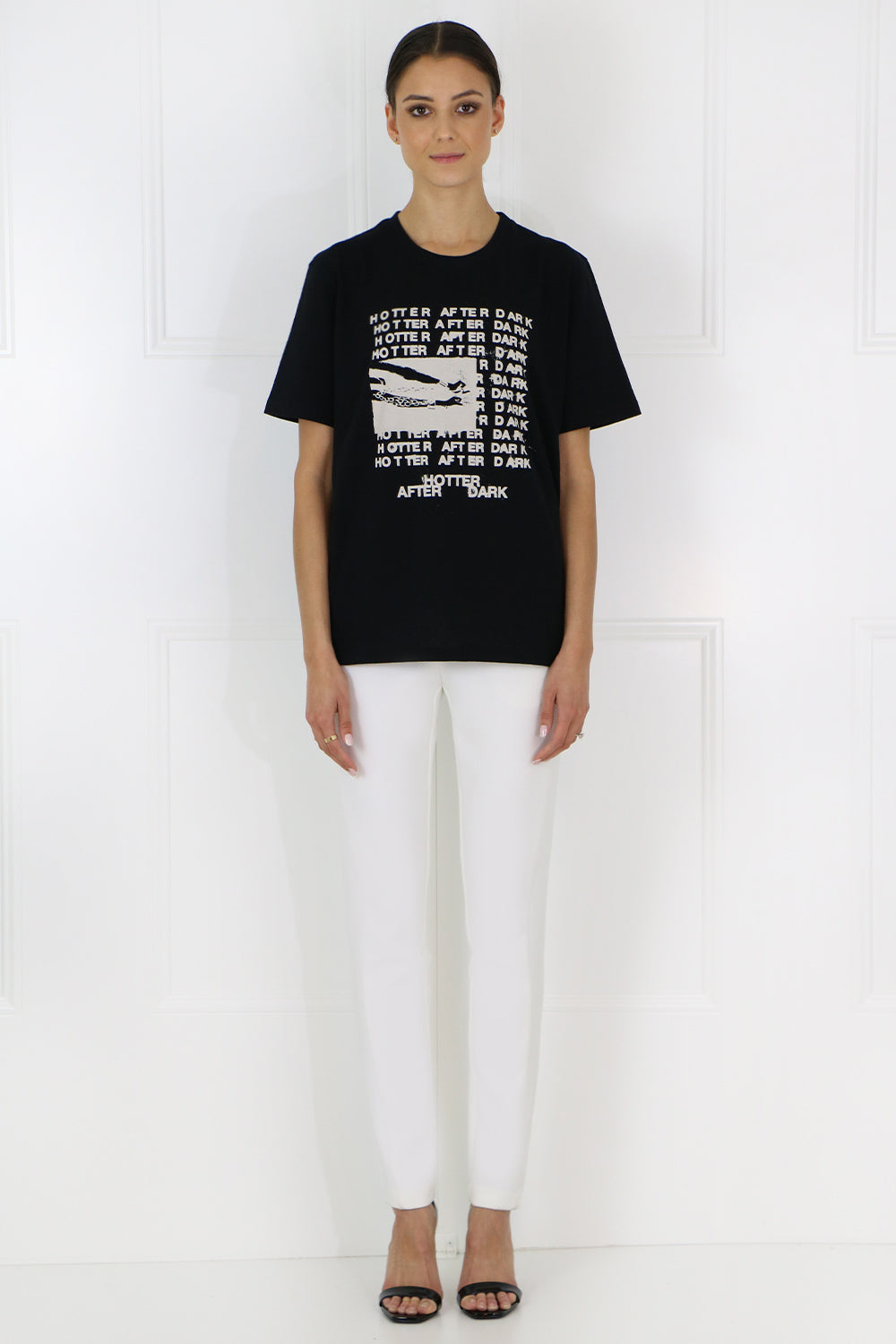 SAINT LAURENT RTW AFTER DARK T-SHIRT BLACK