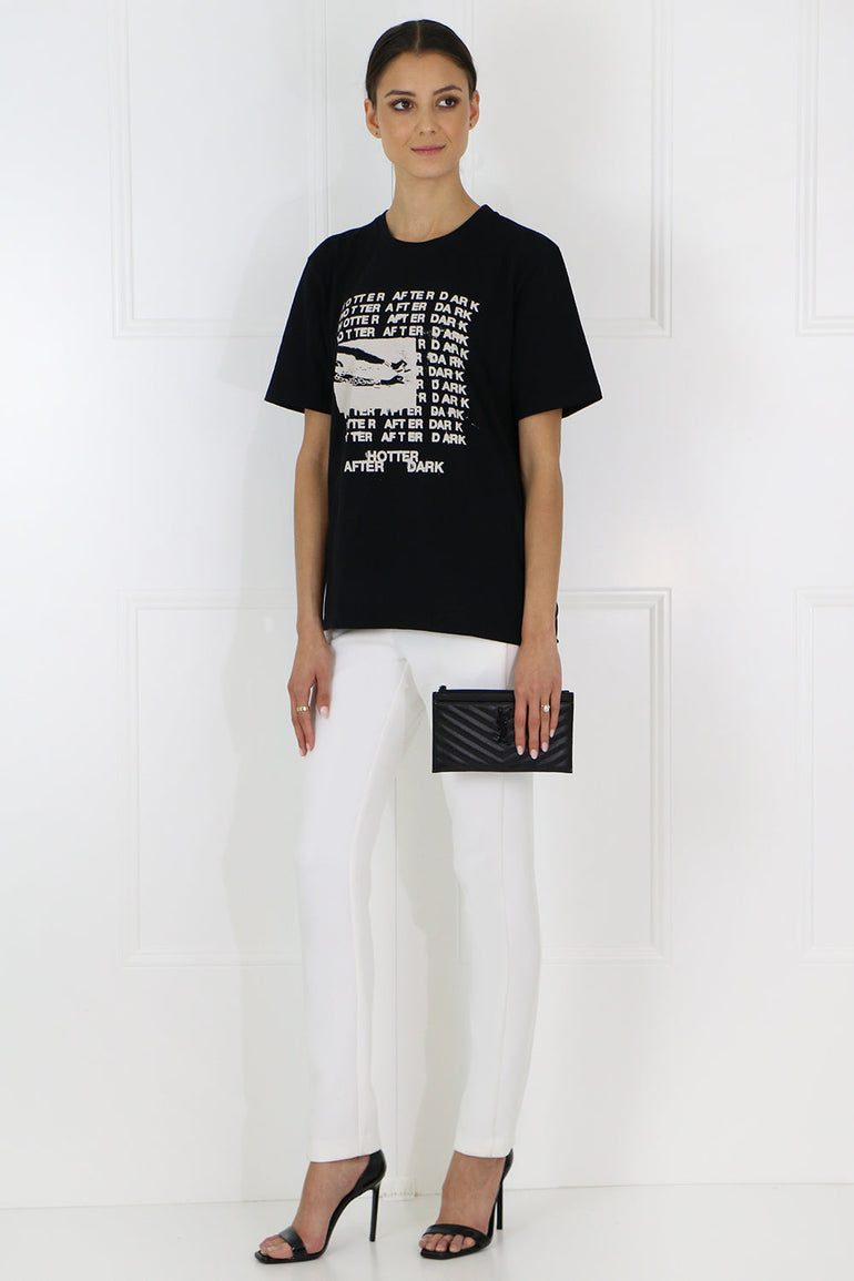 SAINT LAURENT RTW AFTER DARK T-SHIRT BLACK